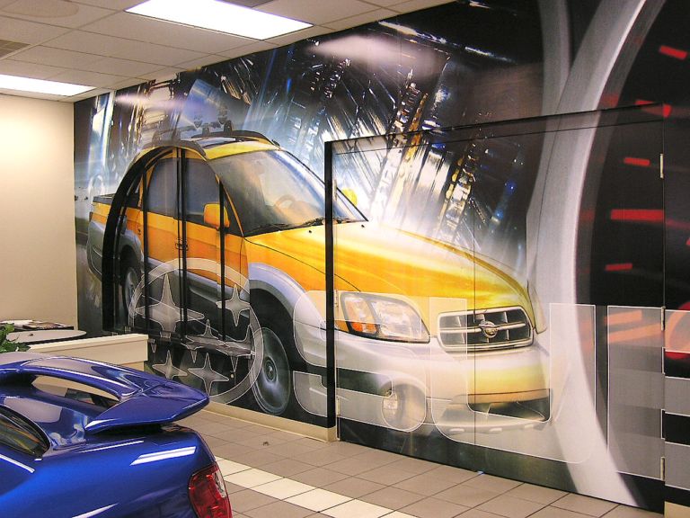 Perforated window graphics Kentucky